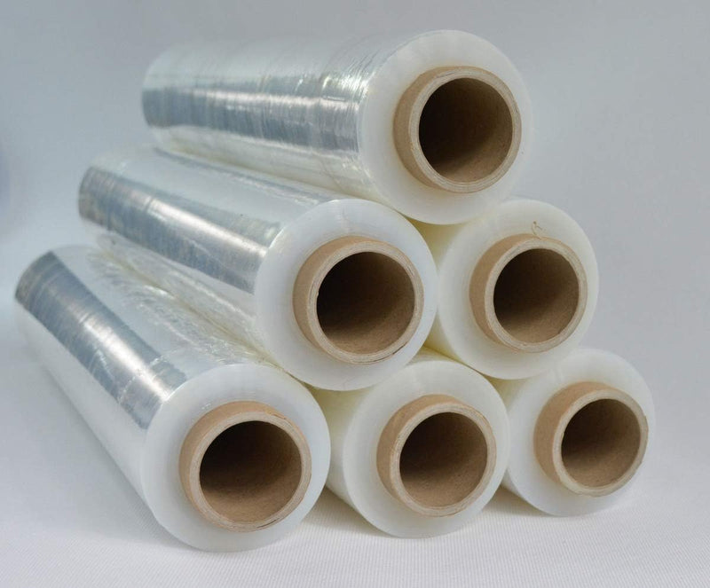 12x Stretchfolie Transparent 500mm 23my - Verpackungs- und Palettenfolie 2,4kg für Umzug und Möbel