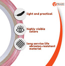 V1 Trade - Absperrband Rot Weiß 75mm x 100 m - Warnband Langlebig und Dehnbar