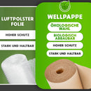 V1 TRADE Wellpappe Rolle 190g/m² Umweltfreundliches und Robustes Verpackungsmaterial für Versand & Lagerung