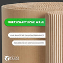 V1 TRADE Wellpappe Rolle 190g/m² Umweltfreundliches und Robustes Verpackungsmaterial für Versand & Lagerung