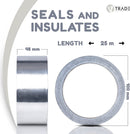 V1 Trade Aluminium Klebeband Hitzebeständig Aluminiumband Selbstklebend Wasserdicht