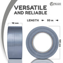 V1 Trade Panzertape Silber - 48 mm x 50 m - 1/2/4 Rollen - Gewebeband Für Reparaturen und Versiegelungen - Gewebeklebeband UV Beständig