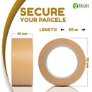 V1 Trade Papierklebeband 48 mm x 50 m - 3/6/36 Rollen - Eco Paketklebeband - Effizient Paketband - Packband UV Beständig