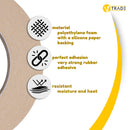 V1 Trade Doppelseitiges Klebeband Extra Stark - Doppelklebeband Wasserfest