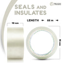 V1 Trade Klebeband Transparent 48 mm x 66 m - 3/6/36 Rollen - Starkes Paketklebeband - Effizient Paketband - Packband UV Beständig