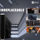 V1 Trade Stretchfolie Schwarz - Stretchfolienrolle 285m x 50 cm - Verpackungsfolie 23my - Umzugsfolie für möbel