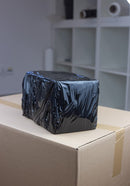 V1 Trade Stretchfolie Schwarz - Stretchfolienrolle 285m x 50 cm - Verpackungsfolie 23my - Umzugsfolie für möbel