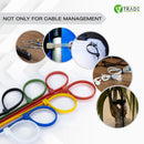 V1 Trade Kabelbinder - 5 Farben - 16 Größen - Kabelmanagement Set of 100 Stück- Extra Hochwertige Profi UV Beständig Cable Ties - Dauerhaft Wire Binder